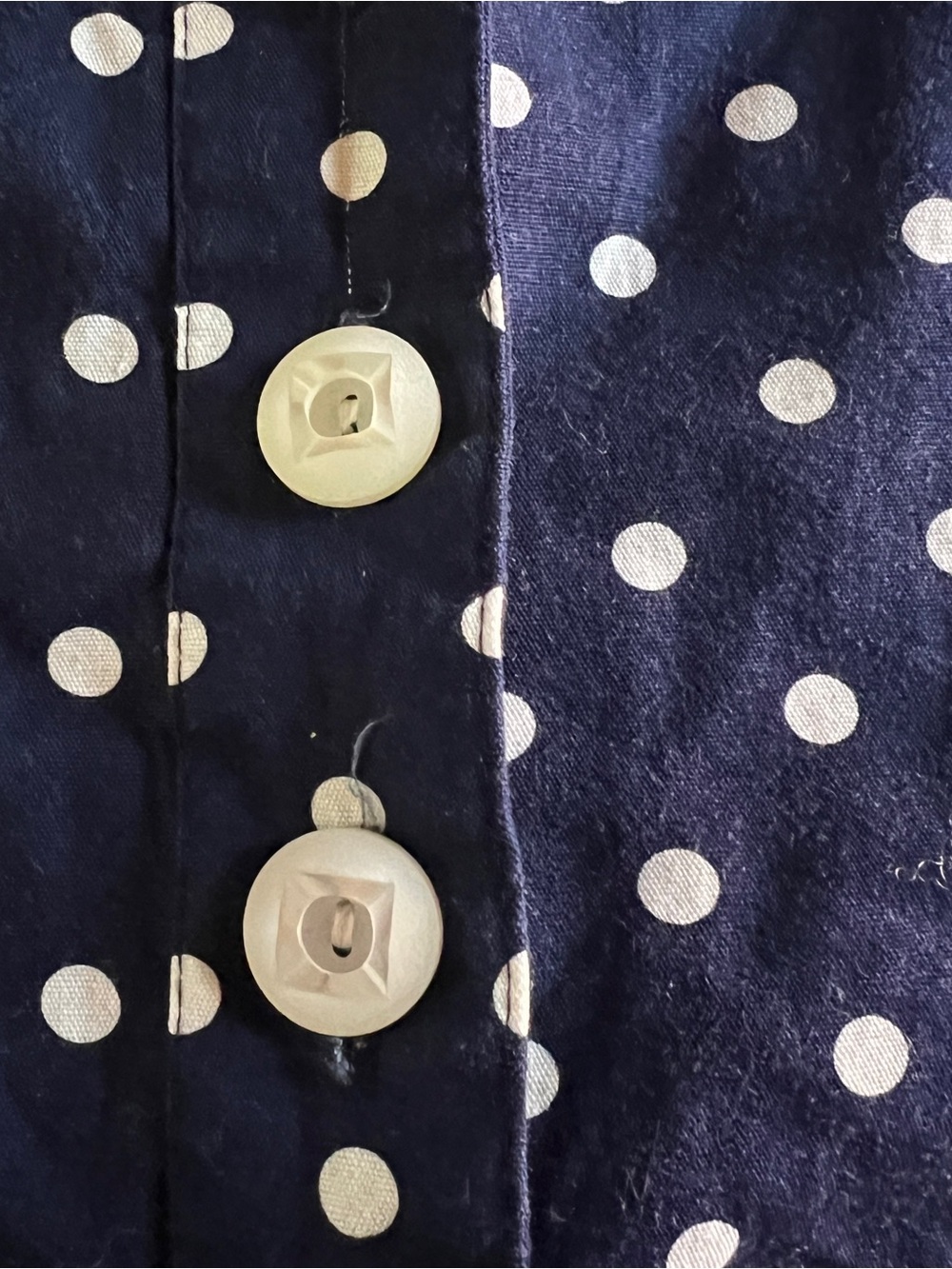 Vtg 90s Navy Polka Dot Sleeveless Jumpsuit Playsuit - Size Medium - Picture 4 of 7